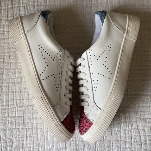 New STEVE MADDEN REZUME LOW TOP distressed SNEAKER boho - Picture 5 of 9